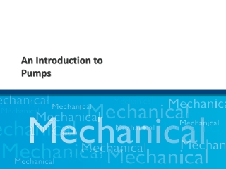 An Introduction to Pumps