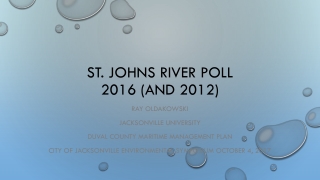 St. Johns River poll 2016 (and 2012)