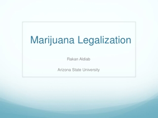 Marijuana Legalization