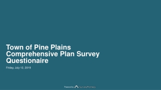 Town of Pine Plains Comprehensive Plan Survey Questionaire