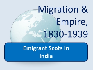 Migration &amp; Empire, 1830-1939