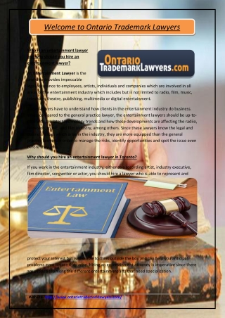 Entertainment Lawyer Toronto, Video Game Lawyer