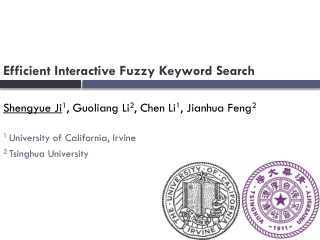 Efficient Interactive Fuzzy Keyword Search