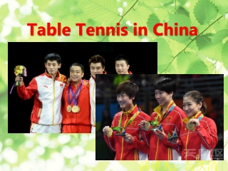 Table Tennis in China