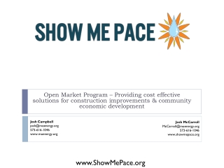 Josh McCarroll McCarroll@moenergy 573-616-1046 showmepace