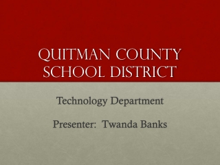 Quitman County school district