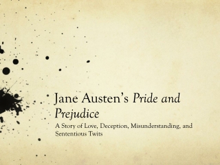 Jane Austen’s Pride and Prejudice