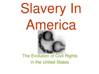 Slavery In America