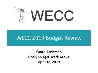 WECC 2019 Budget Review