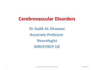 Cerebrovascular Disorders