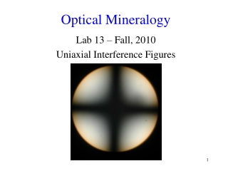 Optical Mineralogy