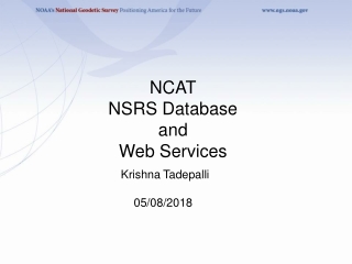 NCAT NSRS Database and Web Services