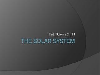 The Solar System