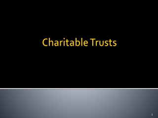 Charitable Trusts