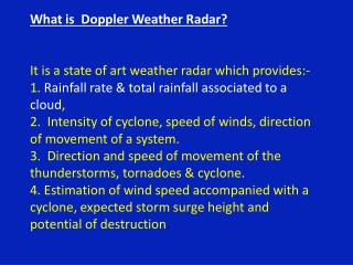 Doppler Weather Radar