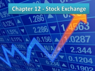 Chapter 12 - Stock Exchange