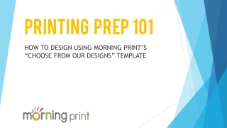 PRINTING PREP 101