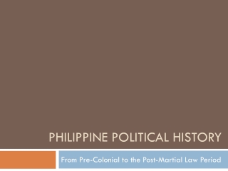 Philippine Political History