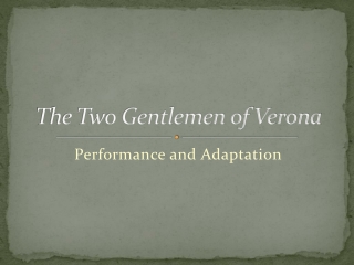 The Two Gentlemen of Verona