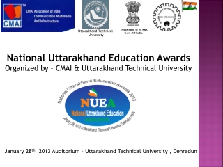 National Uttarakhand Education Awards Organized by – CMAI &amp; Uttarakhand Technical University