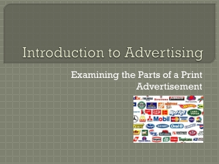 Introduction to Advertising