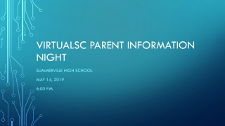 Virtualsc parent information night