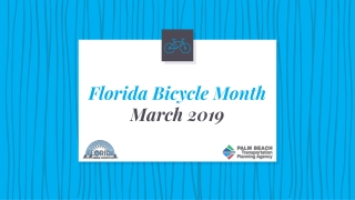 Florida Bicycle Month March 2019