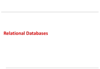 Relational Databases