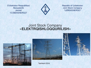 Joint Stock Company « ELEKTRQISHLOQQURILISH »