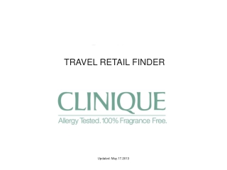 TRAVEL RETAIL FINDER