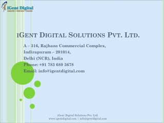 iGent Digital Solutions Pvt. Ltd.