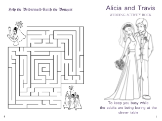 Alicia and Travis Wedding Activity Book