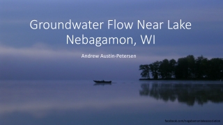 Groundwater Flow Near Lake Nebagamon, WI