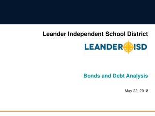 Leander Independent School District Bonds and Debt Analysis