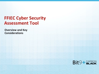 FFIEC Cyber Security Assessment Tool