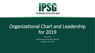 Organizational Chart and Leadership for 2019