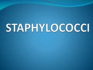 STAPHYLOCOCCI