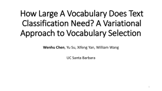 Wenhu Chen , Yu Su, Xifeng Yan, William Wang UC Santa Barbara