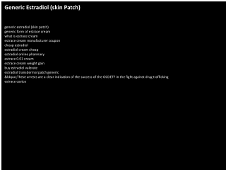 Generic Estradiol (skin Patch)
