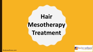 Hair Mesotherapy Treatment