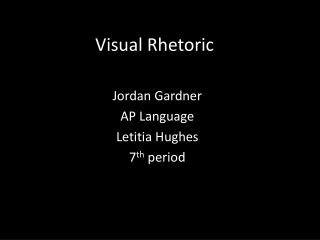 Visual Rhetoric