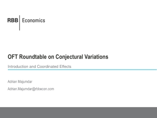 OFT Roundtable on Conjectural Variations