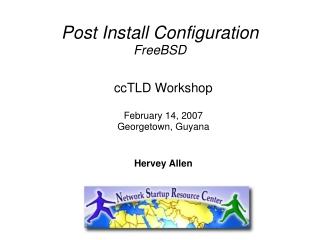 Post Install Configuration FreeBSD