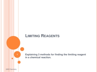 Limiting Reagents