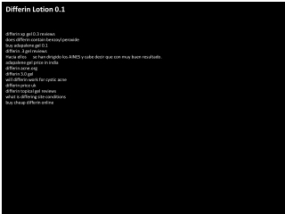 Differin Lotion 0.1