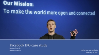 Facebook IPO case study