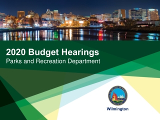 Discuss the Park Department’s FY2020 Capital Budget Request: