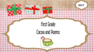 First Grade Cocoa and Poems