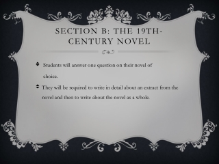 Section B: The 19th-century novel