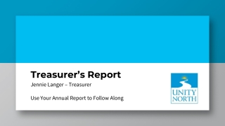 Treasurer’s Report